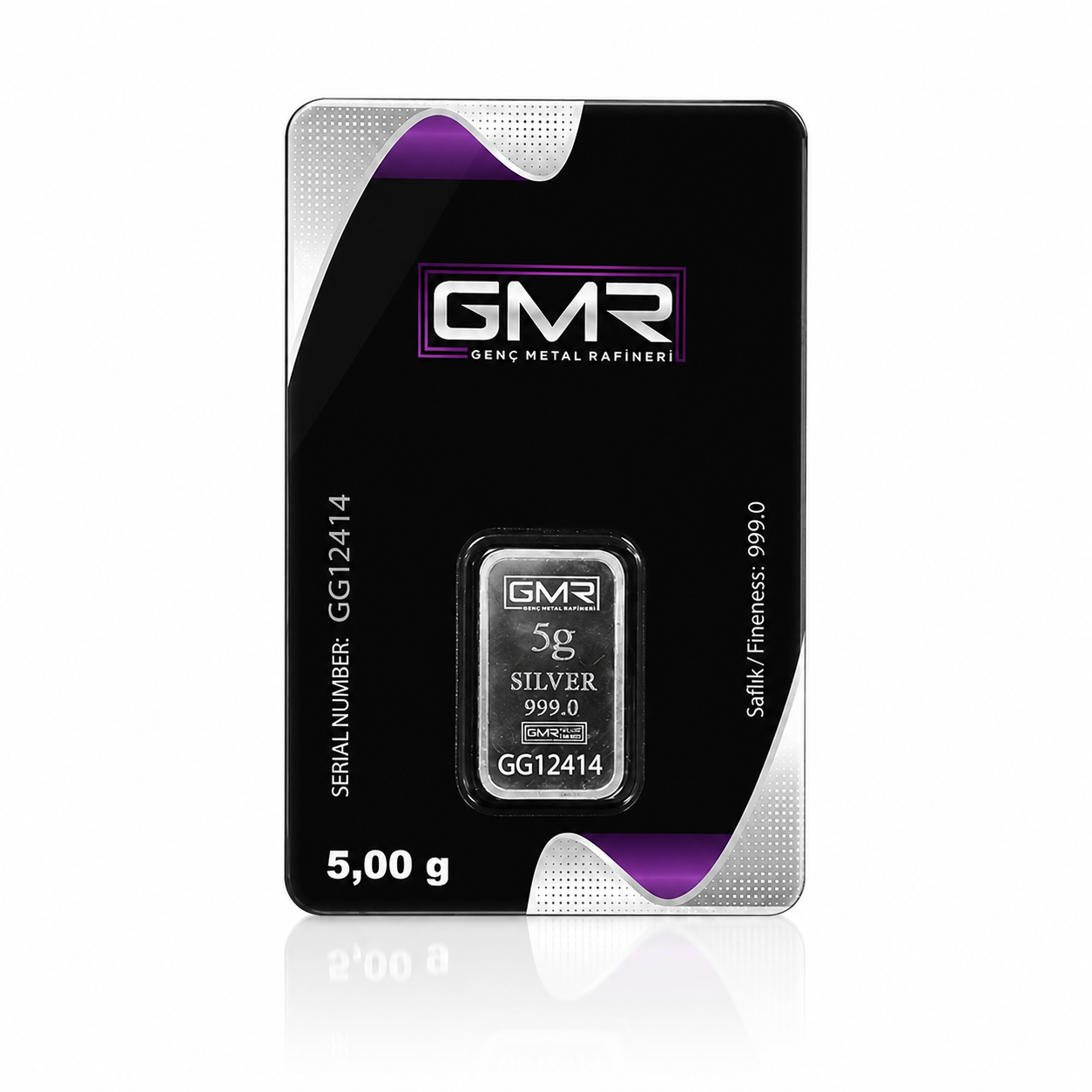 شمش نقره ۵ گرمی GMR